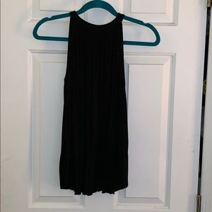 black high neck shirt